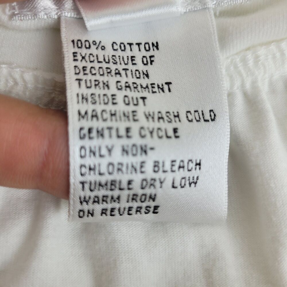 Talbots 100% cotton white flare skirt black embroidery elastic waist M boho - Picture 8 of 10